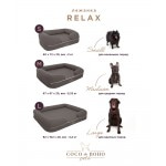 Ортопедическая лежанка для собак и котов Coco de Boho Pets «Relax Kenya Anthracite Large» 82*102*20 см