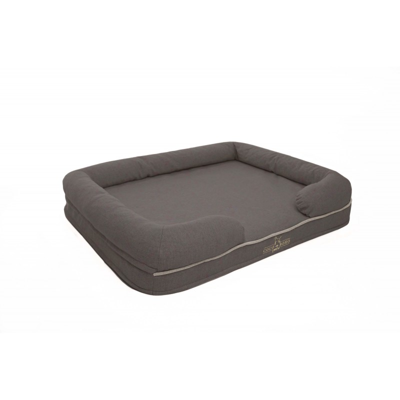 Ортопедическая лежанка для собак и котов Coco de Boho Pets «Relax Kenya Anthracite Large» 82*102*20 см