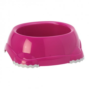 Миска нескользящая Moderna Smarty Bowl Medium №2 для собак, пластик, розовый, 735 мл, d-16 см