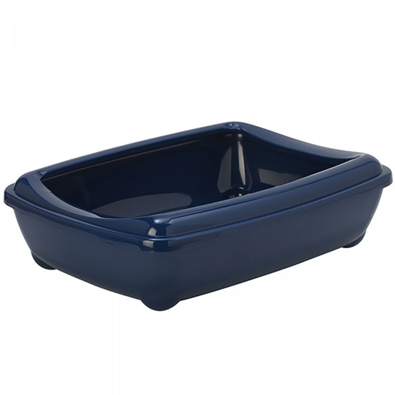 Купить Туалет Moderna Arist-O-Tray Jumbo с бортиком для кошек, синий, 57×43×16.3 см Moderna в Калиниграде с доставкой (фото)