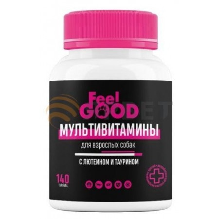 Мультивитамины FeelGOOD с лютеином и таурином для взрослых собак, таблетки, № 140