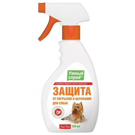 Умный спрей Защита от погрызов и царапания для собак, 200 мл