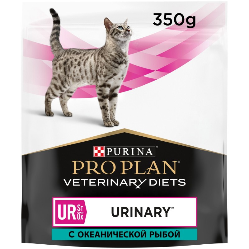 Купить Purina Pro Plan Veterinary Diets UR Urinary для кошек, при МКБ, с океанической рыбой, 350 гр Pro Plan Veterinary Diets в Калиниграде с доставкой (фото)