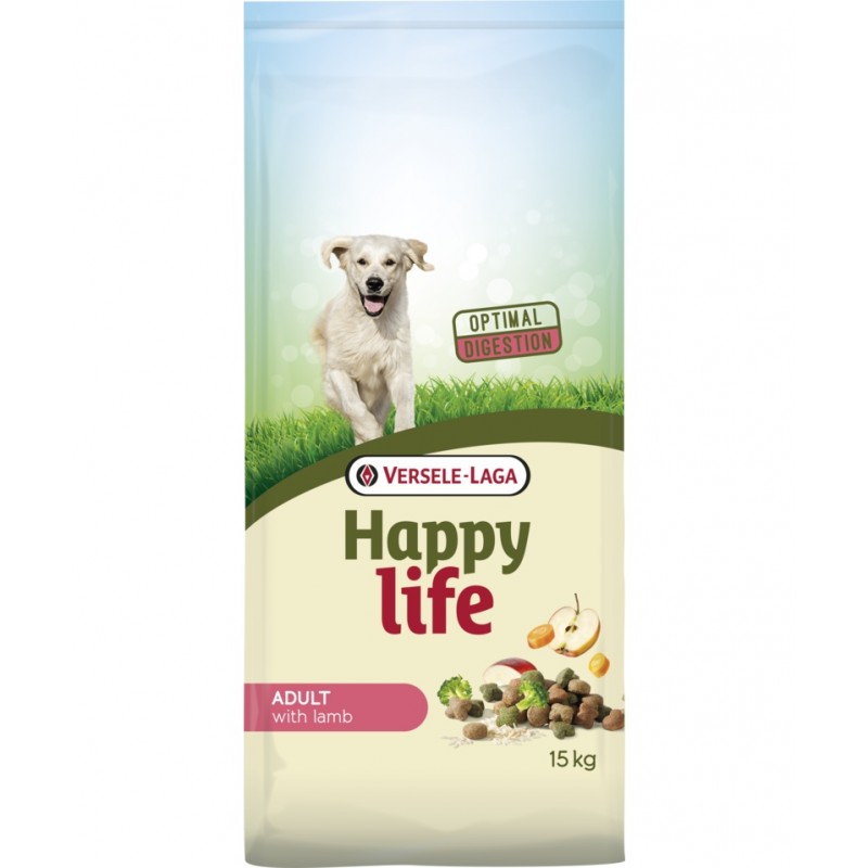 Купить 🇧🇪 Versele-Laga Happy life для взрослых собак с ягненком 15 кг Happy Life в Калиниграде с доставкой (фото)