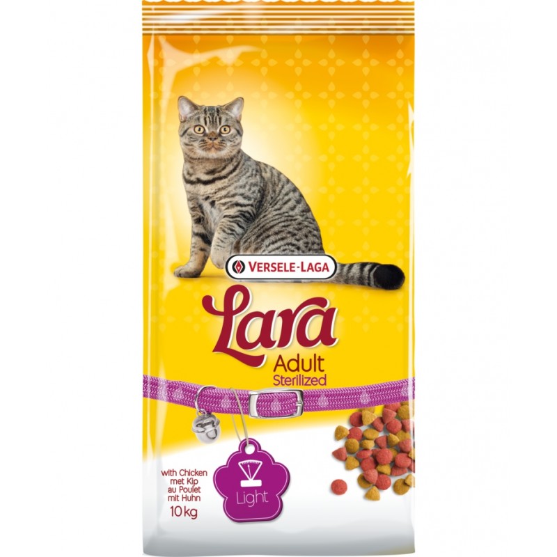 Купить 🇧🇪 Versele-Laga Lara Adult Sterilized Light с курицей для стерилизованных кошек 10 кг Lara в Калиниграде с доставкой (фото)
