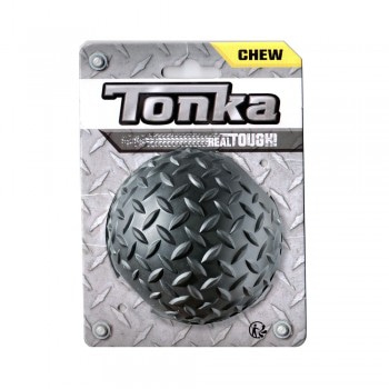 Игрушка для собак Tonka Мяч рифленый диаметр 8,9 см для средних и крупных пород (цвет чёрный)