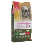 Blitz Holistic КУРИЦА И ЯГНЕНОК — низкозерновой корм для взрослых кошек всех пород 1,5 кг