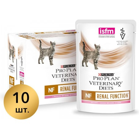 Purina Pro Plan Veterinary diets NF корм для кошек при патологии почек, с лососем, 85 г
