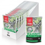 Купить Blitz Sensitive «Кролик с индейкой» нежные кусочки в соусе для стерилизованных кошек 85 г Blitz в Калиниграде с доставкой (фото)