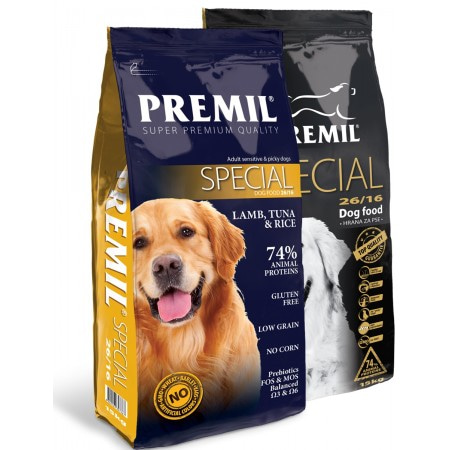 Premil Special гипоаллергенный корм для собак с мясом ягненка и тунца 15 кг