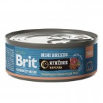Купить Консервы Brit Premium by Nature с ягненком и гречкой для взрослых собак мелких пород, 100 гр Brit в Калиниграде с доставкой (фото)