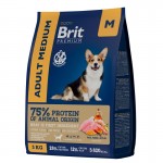 Купить Brit Premium Dog Adult Medium с курицей для взрослых собак средних пород, 3 кг Brit в Калиниграде с доставкой (фото)