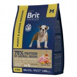 Купить Brit Premium Dog Puppy and Junior Medium с курицей для щенков средних пород, 3 кг Brit в Калиниграде с доставкой (фото)