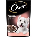 Купить Консервы Cesar для взрослых собак всех пород, говядина в сливочном соусе, 85 г Cesar в Калиниграде с доставкой (фото 1)
