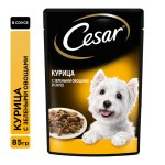 Купить Консервы Cesar для взрослых собак, с курицей и зелеными овощами, 85 г Cesar в Калиниграде с доставкой (фото 1)