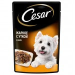 Купить Консервы Cesar для взрослых собак всех пород, жаркое с уткой, 85 г Cesar в Калиниграде с доставкой (фото 1)