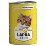 Купить Консервированный корм для кошек Lapka с курицей в соусе, 415г Lapka в Калиниграде с доставкой (фото 1)