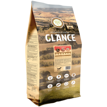 Сухой корм для собак Glance с говядиной и овощами, 20 кг