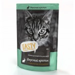 Купить Tasty корм с кроликом в желе для кошек, пауч, 85 г TASTY в Калиниграде с доставкой (фото 1)