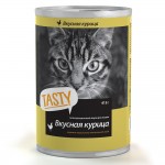 Купить Tasty корм с курицей в соусе для кошек, банка, 415 г TASTY в Калиниграде с доставкой (фото 1)