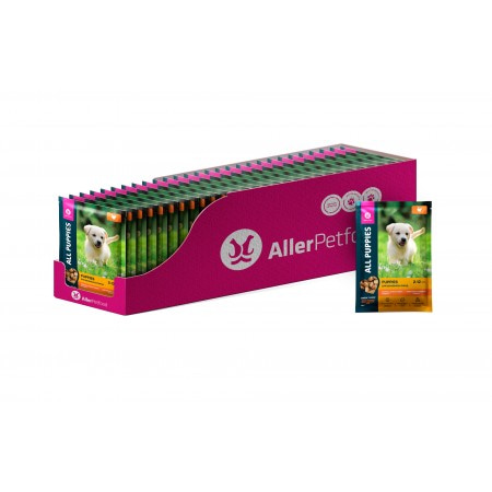 ALL PUPPIES корм тефтельки с индейкой в соусе для щенков, пауч, 85 г