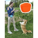 Купить Силиконовая тренировочная сумка Мнямс для лакомств, размер L, оранжевая Мнямс в Калиниграде с доставкой (фото 6)