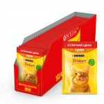 Влажный корм Friskies для взрослых кошек, с курицей в подливе, 50 г