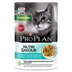 Купить Pro Plan Nutri Savour для взрослых стерилизованных кошек, с океанической рыбой в соусе, 85 г Pro Plan в Калиниграде с доставкой (фото 1)