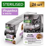 Купить Консервы Pro Plan Nutri Savour для стерилизованных кошек и кастрированных котов, индейка, 85 г Pro Plan в Калиниграде с доставкой (фото)
