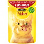 Влажный корм для кошек Purina Friskies с языком в подливе, 85 г