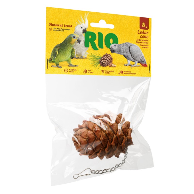 Купить RIO Кедровая шишка. Лакомство-игрушка для птиц 1 шт RIO в Калиниграде с доставкой (фото)