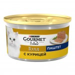 Влажный корм Gourmet Голд Паштет для кошек, с курицей, 85 г