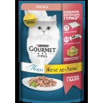 Влажный корм Gourmet Перл Желе Де-Люкс для кошек с лососем, 75 г