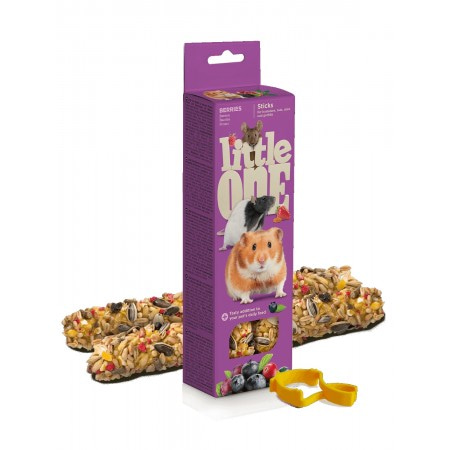 Лакомства Little One Палочки для хомяков, крыс, мышей и песчанок с ягодами 120 гр