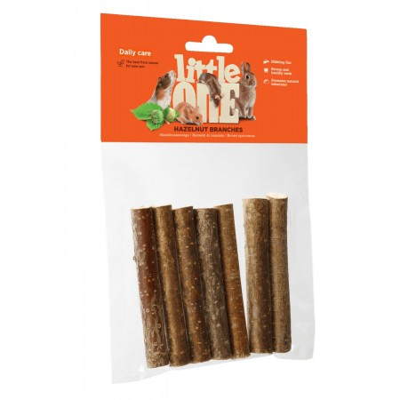 Лакомство для всех видов грызунов Little One Ветви орешника 7 шт.