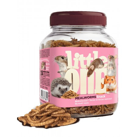 Лакомство для всеядных грызунов Мучной червь Little One 70 гр