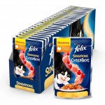 Купить Felix Sensations Супервкус для кошек, со вкусом индейки и ягод, в желе, 75 г Felix в Калиниграде с доставкой (фото 11)