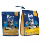 Купить Brit Premium Cat Sterilized с уткой и курицей для взрослых стерилизованных кошек 2 кг Brit в Калиниграде с доставкой (фото 9)