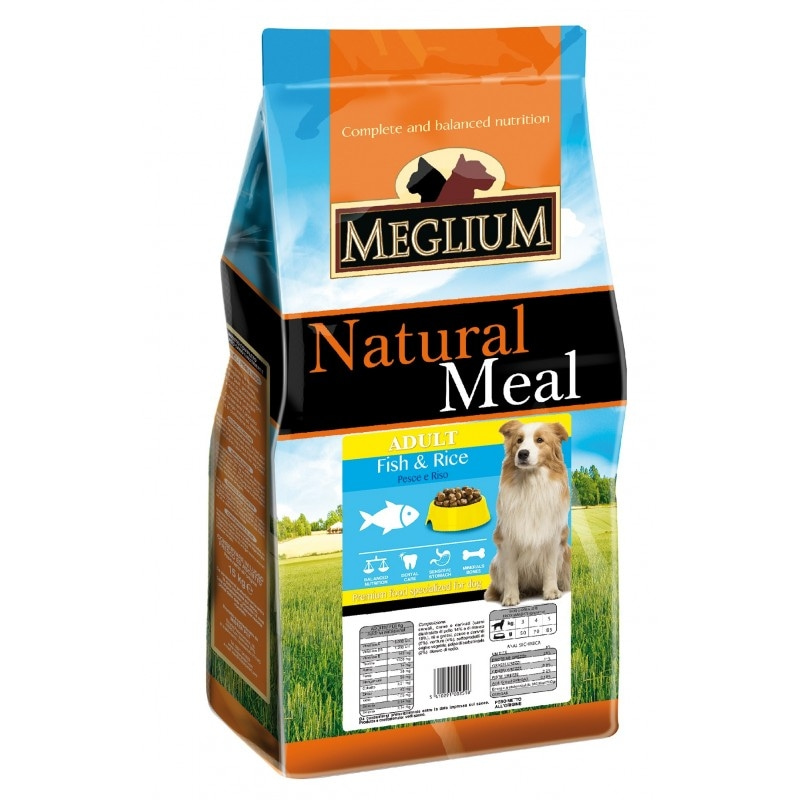 Сухой корм Meglium Adult Fish & Rice с рыбой и рисом для взрослых собак всех пород 3 кг