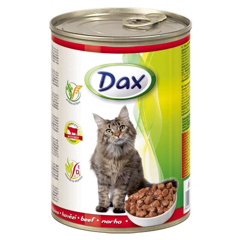Купить Консервы Dax для кошек, с говядиной, 415 гр DAX в Калиниграде с доставкой (фото)