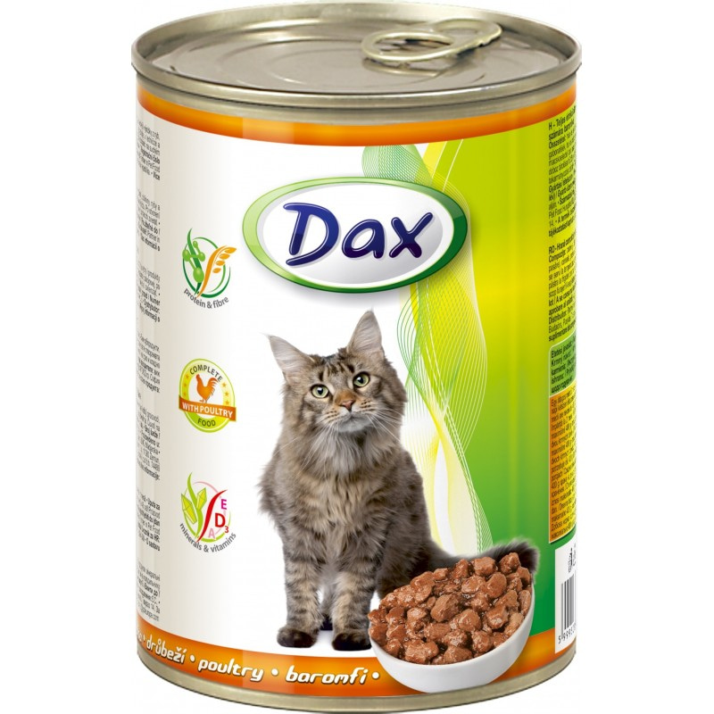 Купить Консервы Dax для кошек, с птицей, 415 гр DAX в Калиниграде с доставкой (фото)