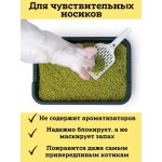 Купить Комкующийся соевый наполнитель для кошачьего туалета Goliaf Premium ТОФУ Зелёный чай, смываемый, 6 л Goliaf в Калиниграде с доставкой (фото 8)