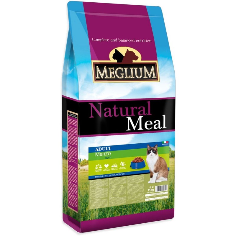 Купить Meglium корм с говядиной для взрослых кошек всех пород 15 кг Meglium в Калиниграде с доставкой (фото)