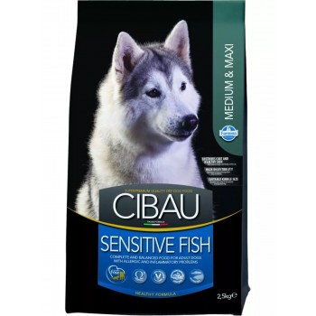 Farmina Cibau для собак средних и крупных пород при аллергии с рыбой 2.5 кг