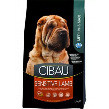 Farmina Cibau для собак средних и крупных пород, при пищевой аллергии, с ягненком 2.5 кг