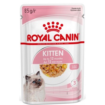 Консервы Royal Canin, для котят с 4 до 12 месяцев, мелкие кусочки в желе, 85 г