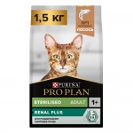 Купить Purina Pro Plan OPTIRENAL Sterilised для стерилизованных кошек, лосось, 1.5 кг Pro Plan в Калиниграде с доставкой (фото)