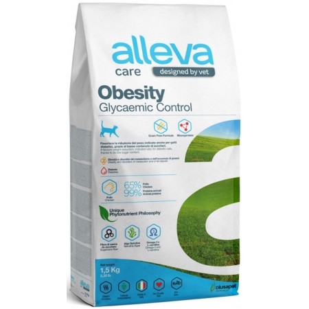 Alleva Care Cat Obesity Glycemic Control диета для взрослых кошек для снижения веса и контроля потребления глюкозы, 10 кг