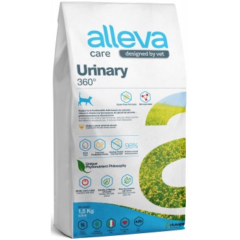 Alleva Care Cat Adult Urinary 360° диета для взрослых кошек при МКБ (струвиты) и предотвращения рецидивов, 1,5 кг