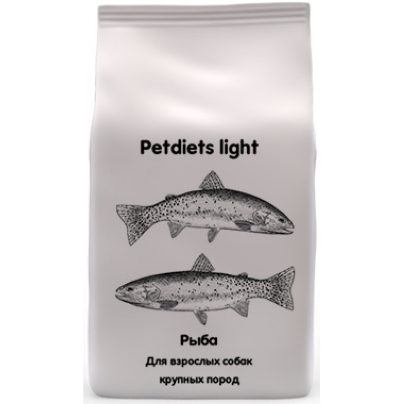 Купить Корм сухой Petdiets Light для собак крупных пород, рыба, 18 кг Petdiets в Калиниграде с доставкой (фото)